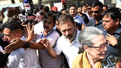Congress leader Rahul Gandhi with his mother Sonia Gandhi after filing his nomination in Rae Bareli on Friday. (Deepak Gupta/HT Photo) Congress leader Rahul Gandhi with his mother Sonia Gandhi after filing his nomination in Rae Bareli on Friday. (Deepak Gupta/HT Photo)