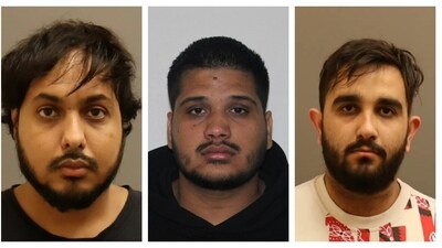 From left to right: Karanpreet Singh (28), Kamalpreet Singh (22) and Karan Brar (22). (IHIT)