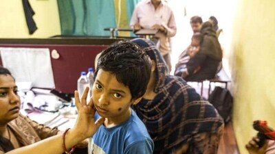 Mumbai, India - Nov. 9, 2023: Dr Shilpa Varma, the doctor who treatment to Mumps patient 9 years old Zinath Fatima at Janta Nagar, Mankhurd in Mumbai, India, on Thursday, November 9, 2023. (Photo by Satish Bate/ Hindustan Times) (Hindustan Times) Mumbai, India - Nov. 9, 2023: Dr Shilpa Varma, the doctor who treatment to Mumps patient 9 years old Zinath Fatima at Janta Nagar, Mankhurd in Mumbai, India, on Thursday, November 9, 2023. (Photo by Satish Bate/ Hindustan Times) (Hindustan Times)