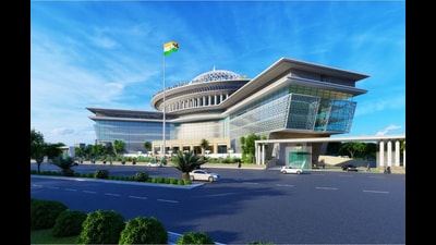 Navi Mumbai, India - May 4, 2024:Panvel civic body to get new swanky environment headquarters in next financial year at Panvel in Navi Mumbai, India, on Saturday, May 4, 2024. (Photo by / HT PHOTO) (HT PHOTO) Navi Mumbai, India - May 4, 2024:Panvel civic body to get new swanky environment headquarters in next financial year at Panvel in Navi Mumbai, India, on Saturday, May 4, 2024. (Photo by / HT PHOTO) (HT PHOTO)