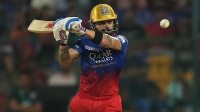 Virat Kohli also looked in sublime touch during his 42-run knock as he smashed four sixes and two fours to punish the Titans bowlers. (PTI) Virat Kohli also looked in sublime touch during his 42-run knock as he smashed four sixes and two fours to punish the Titans bowlers. (PTI)