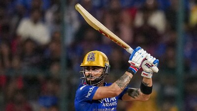 Bengaluru: Royal Challengers Bengaluru batter Virat Kohli plays a shot (PTI) Bengaluru: Royal Challengers Bengaluru batter Virat Kohli plays a shot (PTI)