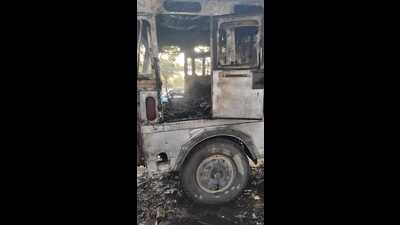 Rajinder Pal Singh, fire officer, said the Mohali fire department received information around 6.25 am. (HT Photo)
