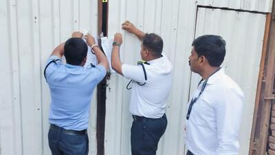 The action was taken against four units located in the Chikhali and Talawde areas (HT PHOTO)