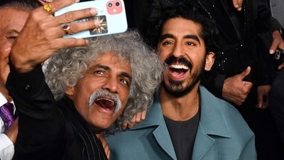 Makarand Deshpande and Dev Patel arrive for the premiere of Monkey Man at the TCL Chinese Theatre in Hollywood, California. (Photo by VALERIE MACON / AFP) (AFP) Makarand Deshpande and Dev Patel arrive for the premiere of Monkey Man at the TCL Chinese Theatre in Hollywood, California. (Photo by VALERIE MACON / AFP) (AFP)