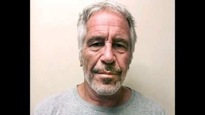 A mysterious ‘little black book’ belonging to Jeffrey Epstein is set to go up for auction (New York State Sex Offender Registry via AP, File)