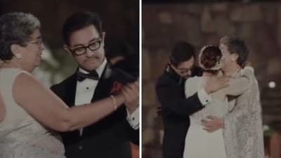 Aamir Khan, Reena Dutt and Ira Khan in the new video shared by Ira Khan. Aamir Khan, Reena Dutt and Ira Khan in the new video shared by Ira Khan.