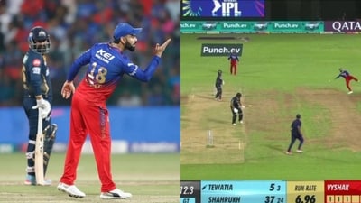 Virat Kohli inflicts a splendid run out during RCB vs GT Virat Kohli inflicts a splendid run out during RCB vs GT