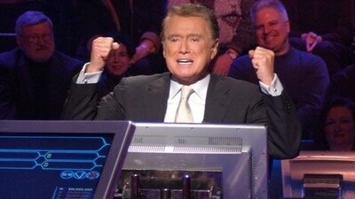 Regis Philbin hosted the British quiz show Who Wants To Be a Millionaire. Regis Philbin hosted the British quiz show Who Wants To Be a Millionaire.