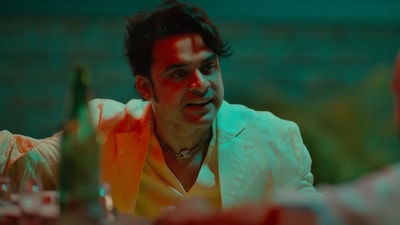 Tovino Thomas in a still from Nadikar. Tovino Thomas in a still from Nadikar.