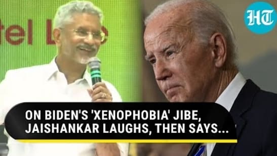 ON BIDEN'S 'XENOPHOBIA' JIBE, JAISHANKAR LAUGHS, THEN SAYS...