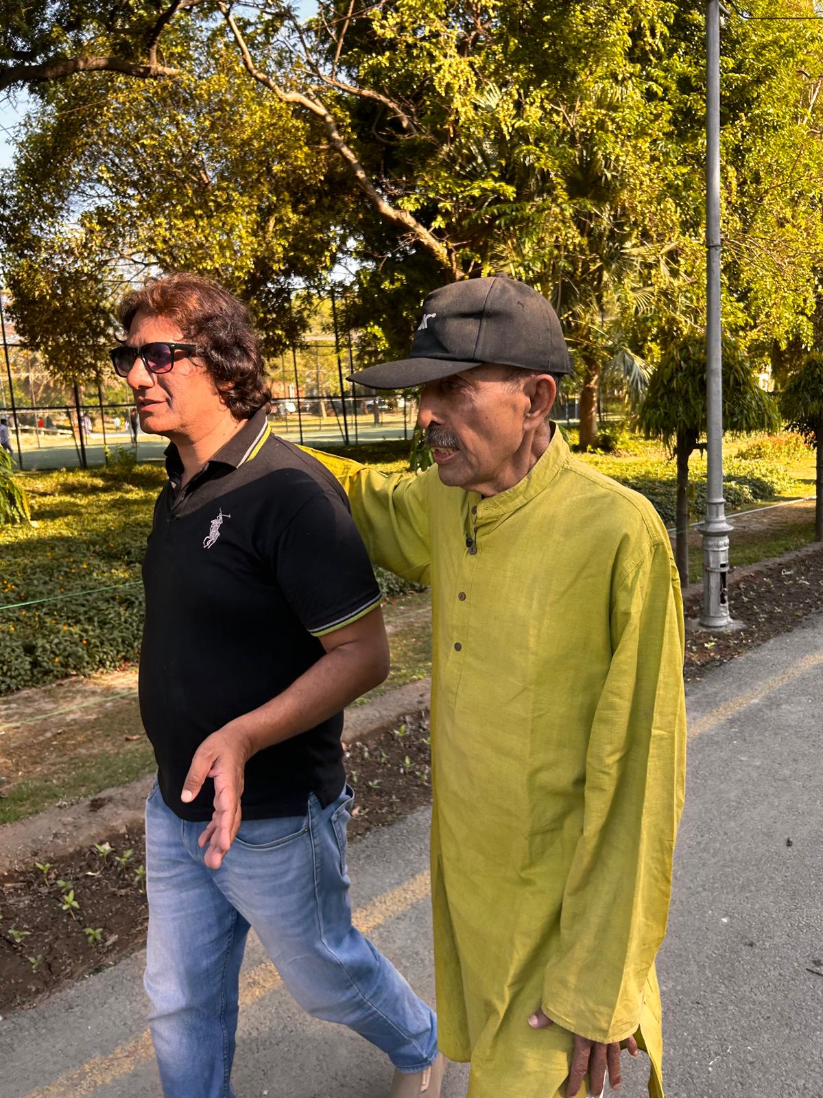 With host Zeeshan Baalwala in the Lawrence Garden. (Photos courtesy: Amit Sarkar) With host Zeeshan Baalwala in the Lawrence Garden. (Photos courtesy: Amit Sarkar)