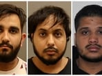 Karan Brar, Kamalpreet Singh and Karanpreet Singh, the three Indians charged with first-degree murder and conspiracy to commit murder in relation to the murder in Canada of Khaistani separatist leader Hardeep Singh Nijjar in 2023, are seen in a combination of undated photographs released by the Integrated Homicide Investigation Team (IHIT).  