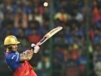 Royal Challengers Bengaluru's captain Faf du Plessis plays a shot. Royal Challengers Bengaluru's captain Faf du Plessis plays a shot.