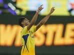Chennai Super Kings' Matheesha Pathirana celebrates the dismissal of Sunrisers Hyderabad's Heinrich Klaasen,during the Indian Premier League cricket match Chennai Super Kings' Matheesha Pathirana celebrates the dismissal of Sunrisers Hyderabad's Heinrich Klaasen,during the Indian Premier League cricket match