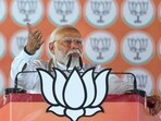 Dhaurahra: Prime Minister Narendra Modi addresses during a public meeting for Lok Sabha elections. Dhaurahra: Prime Minister Narendra Modi addresses during a public meeting for Lok Sabha elections.