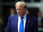 Former President Donald Trump speaks to media as he returns to his trial at the Manhattan Criminal Court, Friday, May 3, 2024, in New York. (Charly Triballeau/Pool Photo via AP) Former President Donald Trump speaks to media as he returns to his trial at the Manhattan Criminal Court, Friday, May 3, 2024, in New York. (Charly Triballeau/Pool Photo via AP)
