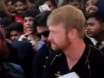 Heinrich Klaasen gets mobbed by fans. Heinrich Klaasen gets mobbed by fans.