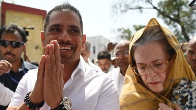 Businessman Robert Vadra with his mother-in-law, ex-Congress chief Sonia Gandhi, in Rae Bareli on Friday. (Photo by Deepak Gupta Hindustan Times) Businessman Robert Vadra with his mother-in-law, ex-Congress chief Sonia Gandhi, in Rae Bareli on Friday. (Photo by Deepak Gupta Hindustan Times)