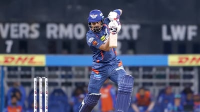 Lucknow Super Giants' skipper KL Rahul plays a shot during the match against Mumbai Indians in the Indian Premier League 2024, at Bharat Ratna Shri Atal Bihari Vajpayee Ekana Cricket Stadium in Lucknow (ANI ) Lucknow Super Giants' skipper KL Rahul plays a shot during the match against Mumbai Indians in the Indian Premier League 2024, at Bharat Ratna Shri Atal Bihari Vajpayee Ekana Cricket Stadium in Lucknow (ANI )