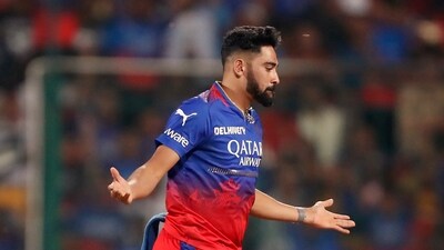Mohammed Siraj celebrates a wicket. (IPL) Mohammed Siraj celebrates a wicket. (IPL)