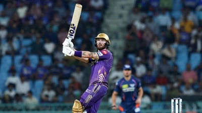 Kolkata Knight Riders' Philip Salt once again gave his team a flying start in the powerplay as he scored quickfire 32 runs to put pressure on Lucknow Super Giants. (IPL) Kolkata Knight Riders' Philip Salt once again gave his team a flying start in the powerplay as he scored quickfire 32 runs to put pressure on Lucknow Super Giants. (IPL)