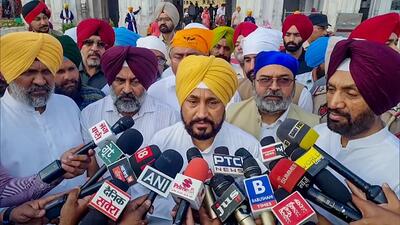 Former Punjab chief minister Charanjit Singh Channi. (ANI)