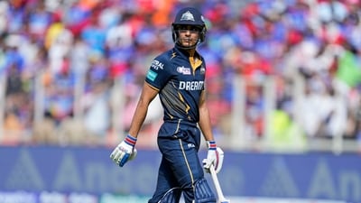 Shubman Gill walks off the field after losing his wicket during the Indian Premier League match between Gujarat Titans and Royal Challengers Bengaluru (AP) Shubman Gill walks off the field after losing his wicket during the Indian Premier League match between Gujarat Titans and Royal Challengers Bengaluru (AP)