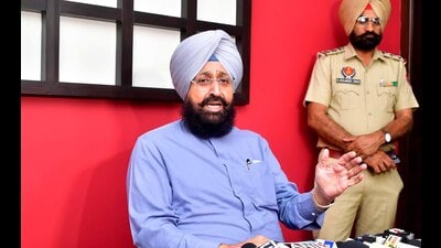 Leader of opposition Partap Singh Bajwa in Ludhiana on Sunday (Manish/HT) Leader of opposition Partap Singh Bajwa in Ludhiana on Sunday (Manish/HT)