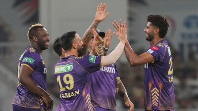 Young Harshit Rana was the pick of the bowlers for Kolkata Knight Riders as he claimed three wickets for 24 runs. (PTI) Young Harshit Rana was the pick of the bowlers for Kolkata Knight Riders as he claimed three wickets for 24 runs. (PTI)