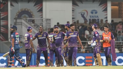 Kolkata Knight Riders bowlers attacked in a pack to defend the mammoth 236-run target and won the match by 98 runs. (PTI) Kolkata Knight Riders bowlers attacked in a pack to defend the mammoth 236-run target and won the match by 98 runs. (PTI)