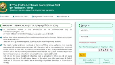 Rajasthan JET 2024: Registrations re-opened on jetauj2024.com. Window closes on May 6. Rajasthan JET 2024: Registrations re-opened on jetauj2024.com. Window closes on May 6.