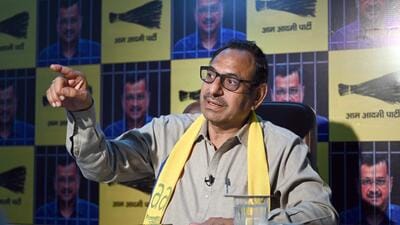 Sahi Ram “Pahalwan” at his office during the interview. (Sanjeev Verma/HT)