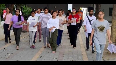 The examination was conducted by the National Testing Agency (NTA). A total of 3,967 out of the 4,090 registered students appeared for the test. (HT Photo) The examination was conducted by the National Testing Agency (NTA). A total of 3,967 out of the 4,090 registered students appeared for the test. (HT Photo)