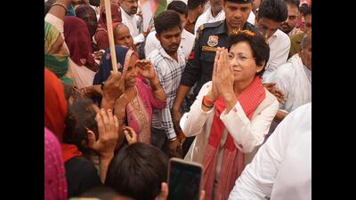 While touching upon the issues of farmers, Selja, who is All India Congress Committee (AICC) general secretary and former Union minister, said the cultivators are being oppressed the most. (HT Photo)