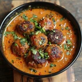 Delicious lychee kofta gravy by Niriksha Reddy, Sous Chef (ITC Grand Central, Mumbai) Delicious lychee kofta gravy by Niriksha Reddy, Sous Chef (ITC Grand Central, Mumbai)