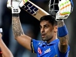 Suryakumar Yadav's unbeaten 102 in 51 helped the Mumbai Indians stun the Sunrisers Hyderabad and record just their fourth win of the season. Suryakumar ensured that Mumbai cruised to 174-3 with 16 balls to spare in reply to Hyderabad's 173-8.(AFP)