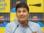 Delhi health minister and AAP leader, Saurabh Bharadwaj (HT file photo)