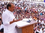 Ajit Pawar rally at Baramati -HT photo Ajit Pawar rally at Baramati -HT photo