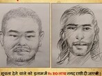 Poonch terror attack: The sketches of the two terrorists. 