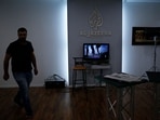 (FILES) Employees of Qatar based news network and TV channel Al-Jazeera are seen at their Jerusalem office on July 31, 2017, (FILES) Employees of Qatar based news network and TV channel Al-Jazeera are seen at their Jerusalem office on July 31, 2017,