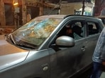 Several vehicles were vandalised in Amethi on Sunday night. 