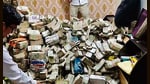 ED officials during the raid in Ranchi on Monday. (ANI)
