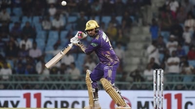Kolkata Knight Riders' Sunil Narine plays a shot. (ANI ) Kolkata Knight Riders' Sunil Narine plays a shot. (ANI )