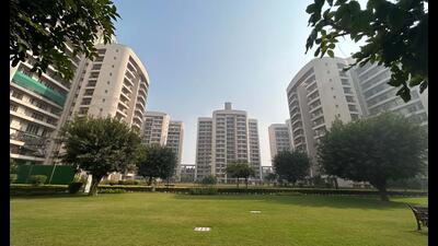 Chintels Paradiso located at Sector-109 near Euro International School in Gurugram. (HT PHOTO.)