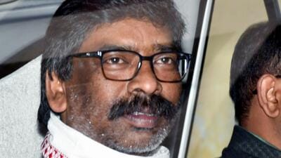 Former Jharkhand chief minister Hemant Soren. (ANI)