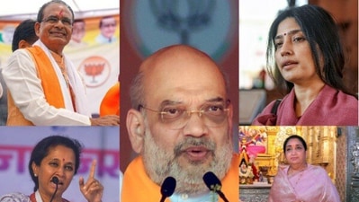 Amit Shah, Dimple Yadav, Supriya Sule, Sunetra Pawar, Shivraj Chouhan. Key candidates in Lok Sabha polls phase-3 (ANI) Amit Shah, Dimple Yadav, Supriya Sule, Sunetra Pawar, Shivraj Chouhan. Key candidates in Lok Sabha polls phase-3 (ANI)