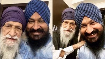 Taarak Mehta Ka Ooltah Chashmah actor Gurucharan Singh with his father. Taarak Mehta Ka Ooltah Chashmah actor Gurucharan Singh with his father.