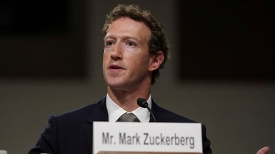 Meta's CEO Mark Zuckerberg testifies during the Senate Judiciary Committee hearing at the US Capitol, in Washington, US. (Reuters)