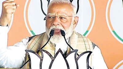 PM Modi is also likely to have a meeting in Kalyan West for the Bhiwandi constituency where BJP’s Kapil Patil is contesting and for Dr Shrikant Shinde from Kalyan parliamentary constituency. (ANI) PM Modi is also likely to have a meeting in Kalyan West for the Bhiwandi constituency where BJP’s Kapil Patil is contesting and for Dr Shrikant Shinde from Kalyan parliamentary constituency. (ANI)